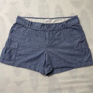 Calvin Klein Blue Cotton Cargo Shorts Size 14
